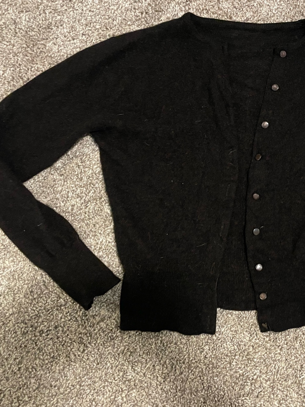 Handmade dark brown vintage cardigan